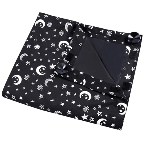 Portable Blackout Blind with Suction Cups - Adjustable Temporary Blackout Curtain, No Drill Blinds Lightweight for Baby Room/Nursery/Travel - 130 x 198cm