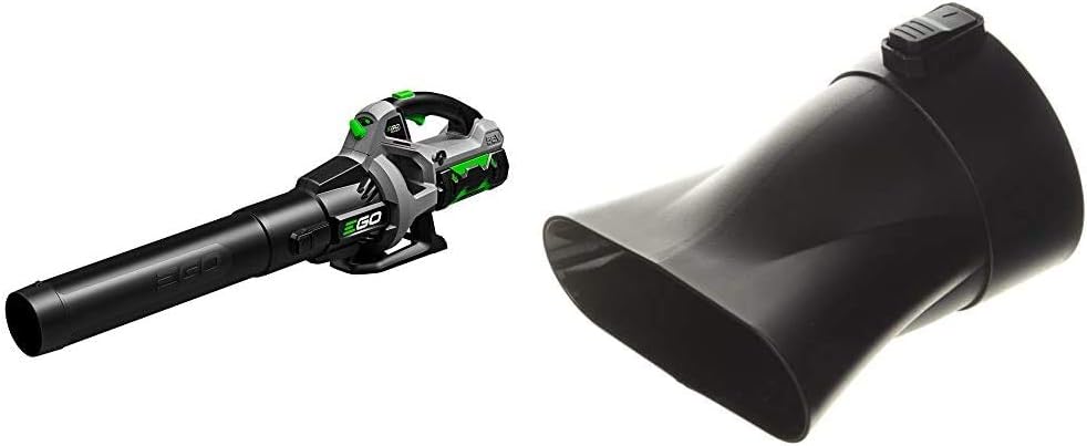 EGO Power+ LB5302 3-Speed Turbo 56-Volt 530 CFM Cordless Leaf Blower (2.5Ah Battery and Charger Included) + AN5300 Blower Flat Nozzle