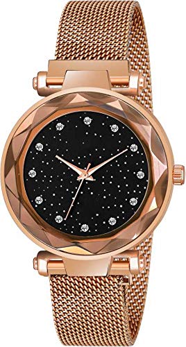 FROZIL Analog Gold Dial Magnet Watch for Girls(Gold-12) (B08FMVPJMB) Amazon Price History, Amazon Price Tracker