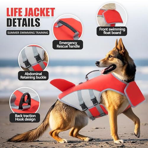 Gilet de natation pour chien en eaux libres haute résistance - 3