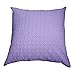 Homescapes Ultrasonic Coussin Mauve de 80 x 80 cm Oreiller Rembourrée Matelassée en 100% Polyester