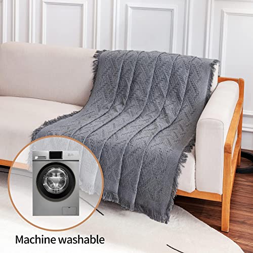 Deep Dream Sectional Couch Covers, 2 Pieces Sectional Sofa Cover, L Shaped Couch Covers, Couch Cover for Sectional Sofa (X-Large, 63" x 110" + 71" x 118, Dark Grey) by Deep Dream - Image 5