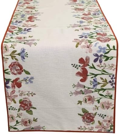 Bilberry Furnishing by Preeti Grover Cotton: Decorative HD Digital Premium 4 Seater Modern Table Runner (13 X 60 Inches, Multicolour)