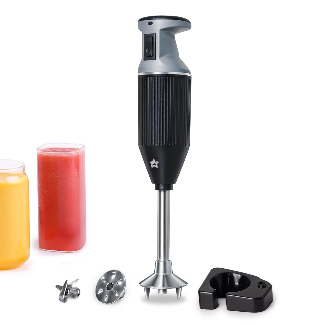 Wonderchef Prima Plus Electric 250 W Hand BlenderIPortableIHot & Cold BlendingIFood Grade Stainless SteelBladesINon- Detachable Steel RodI2 Speed Button I Wall Mount Holder I 2 Years Warranty I Black-picture-22