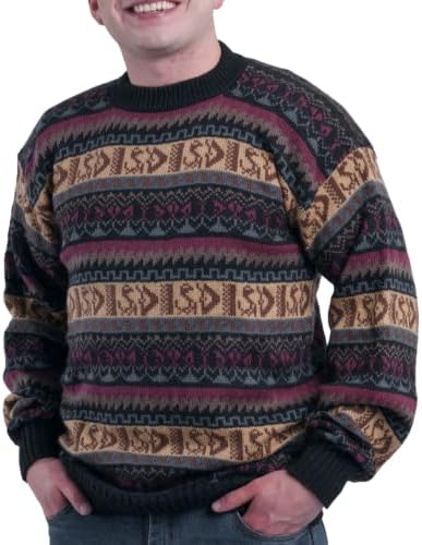 Gamboa Alpaca Sweater Alpaca Sweater for Men Wool Sweaters for Men Mens Wool Sweater Wool Sweater Mens Multicolored