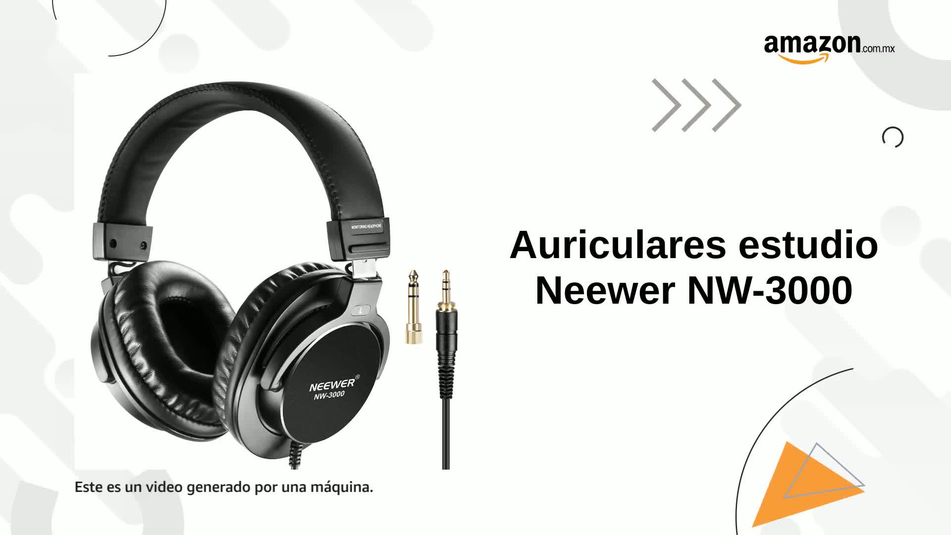 Neewer NW-3000 - Auriculares de Estudio Cerrados, 10Hz-26kHz