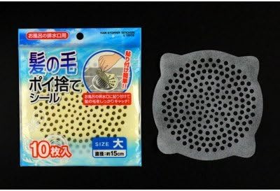 Amazon 髪の毛ポイ捨てシール 大サイズ 直径１５ｃｍ １０枚入 セイワプロ ドラッグストア