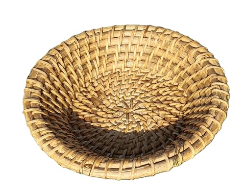Image of Organic Food Uncontamination Natural Cane Rattan Roti Serving Basket.