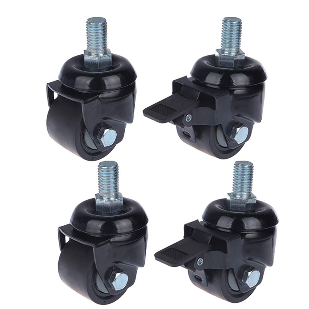Zguouzantye Black 4 Heavy Duty Swivel Caster Wheels M16