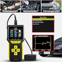 Lescars Diagnosegerät: Professioneller 2in1-OBD2-Scanner und Batterie-Tester, HD-Farbdisplay (Kfz Diagnosegerät, OBD Diagnose, Auto) – Ansicht 8