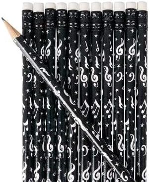DIVA DELIGHTS Musical Note PENCILS-24 PCS-Great for Music Teachers and Students, CLASSROOMS, Party Favors and More!