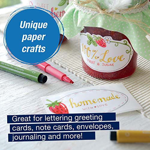 Faber-Castell Calligraphy Pitt Artist Pen Set - 6 Multi Colored Calligraphy Pens #TOP5