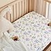 TILLYOU Baby Crib Sheets for Boys Girls, Super Soft Toddler Bed Sheets, 2 Pack Sheets for Standard Crib Mattress 28x52in, Brilliant Little Flowers