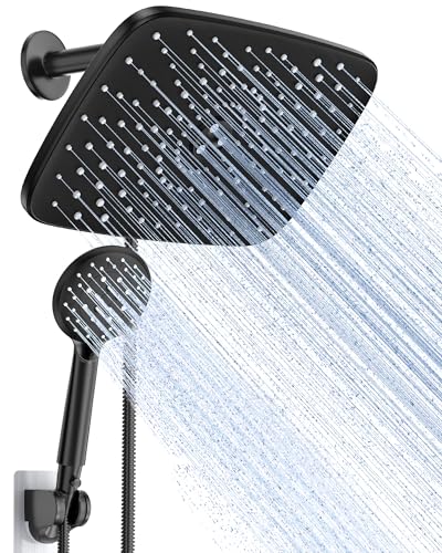 Veken 11.8“ Rain Shower Head with Handheld,Dual High Pressure Shower Heads