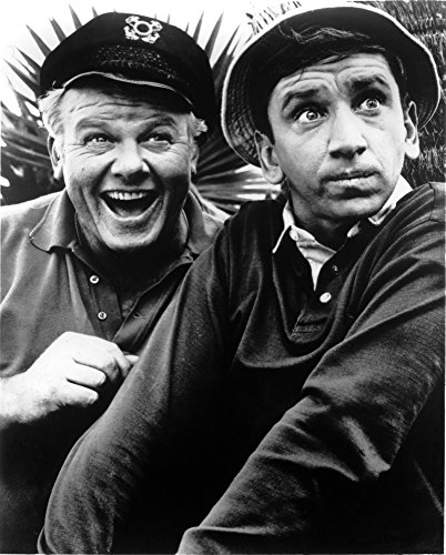 Gilligan's Island - Alan Hale Jr. and Bob Denver as Skipper and Gilligan Photo Print