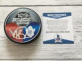 Mike Babcock Signed 2017 Maple Leafs Centennial Classic Puck Beckett BAS COA a - Autographed NHL Pucks