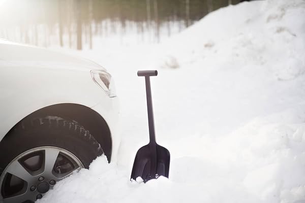 Fiskars Pelle à neige auto, Longueur: 63 cm, Plastique renforcé de fibre de verre, Noir, Solid, 1019353 - 5