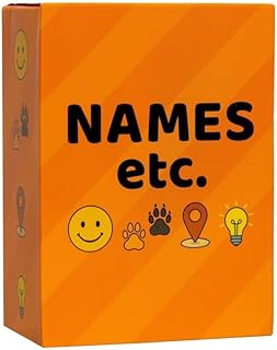 Names etc – Fast-Paced Family Card Game of Name, Animal, Place, and Thing | Family Games | Travel Games | Educational Game for Kids, Teens & Adults | Ages 8+ | 2+ Players