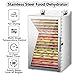 400w Dryer Machine - Stainless Steel Food Dehydrator, Tempered Glass Door, Ideal for Jerky, Fruits, Mushrooms, and Herbs