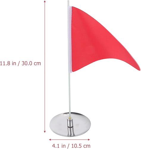 Miniatura 6 de BESPORTBLE Juego de banderas y tazas de palos de golf, mini taza de golf y banderas para poner golf de repuesto verde, copa de agujero para palo de