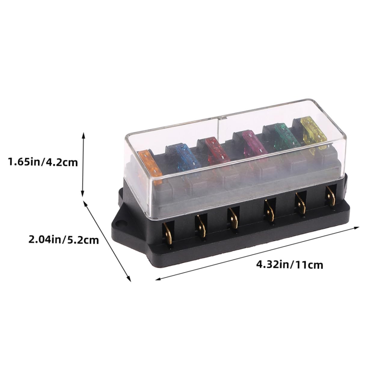 NOLITOY 4 pièces Boîte à Fusibles Voies Porte-fusibles Automobile Remplaçant pour Camion Bloc Fusible Facile à Installer