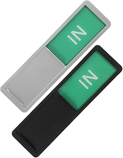 STOBAZA 2pcs Sliding Office Signage Status Indicator for Meeting Rooms Restrooms Hotels Hospitals Open Close Sign for Efficient Room Availability Management