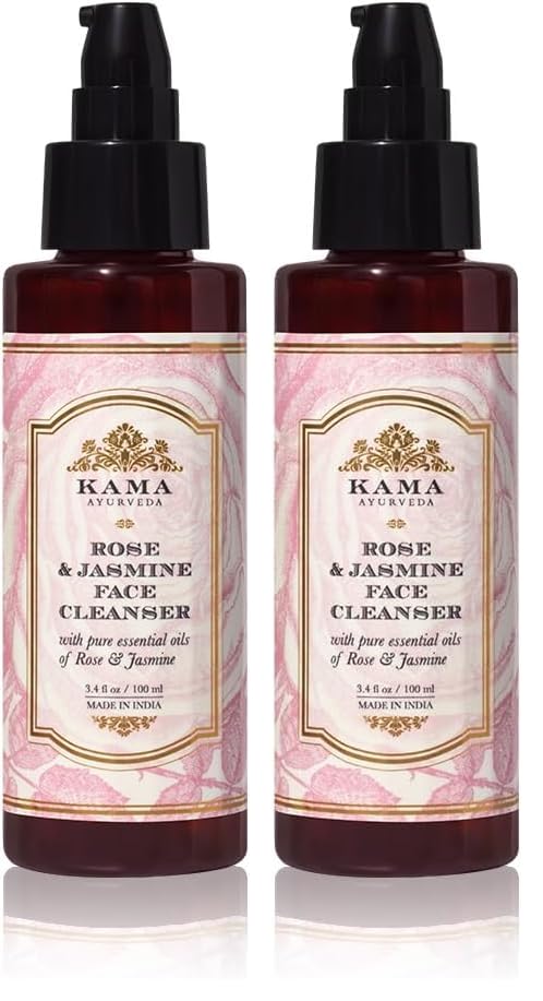Image of Kama Ayurveda Rose and Jasmine Face Cleanser with the Pure Essential Oils of Rose and Jasmine