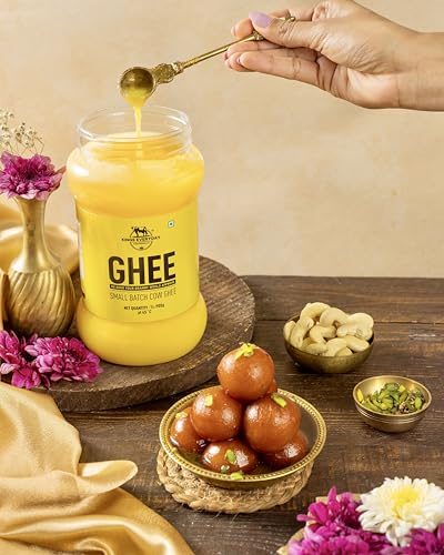 Image of Kings Everyday Cow Ghee 1500ml | Aromatic & Nutritious | Small Batch Cow Ghee | Pure Danedar Ghee 500ml (Pack of 3)