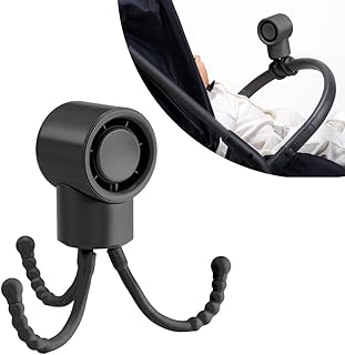 Smart Start コンパクトファン ベビーカー用 風量3段階 4way USBコード(Type-C)付き【国内メーカー】充電式 ハンディファン 携帯扇風機 熱中症対策 コードレス 静音 4WAY 日傘にも