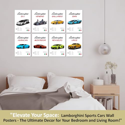 Image of WONDER HUB Solar System Pack of 8 Wall Posters 8x12 inch (A4 Size) Included Self Adhesive on Back Wall Decor Posters Wall Art For Bedroom, Living room, Office, Dining Room ()