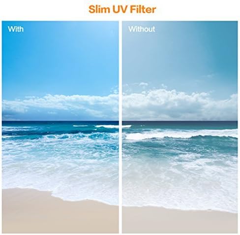 67mm Lens Filter Kit, K&F Concept Slim UV Filter + Polarizing Filter + Neutral Density Filter Set (ND2 ND4 ND8) + Slim FLD Lens Filter Set Compatible with Canon Nikon Digital Camera