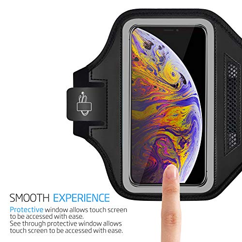 Lovphone Iphone 14 Pro/14/ 13 Pro/13/ 12 Pro/12/ 11 Pro Max/11 Pro/ Iphone Xs Max/Xr Armband,Waterproof Sport Outdoor Gym Case With Running Key Holder Card Slot Phone Case Bag Armband (Gray) #TOP2