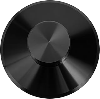 UKCOCO Record Stabilizer Records Player Accessories Aluminum Alloy Turntables Stabilizer Music Player Stabilizer Mettalica CD Video Player Balanced Metal Disc Stabilizer Weight Stabilizer