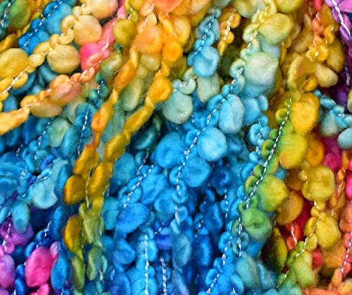 Image of Knitting Yarn Thick Chunky Wool, Sumo Beads 200 GMS Best Used with Knitting Needles-VD Art-HAI
