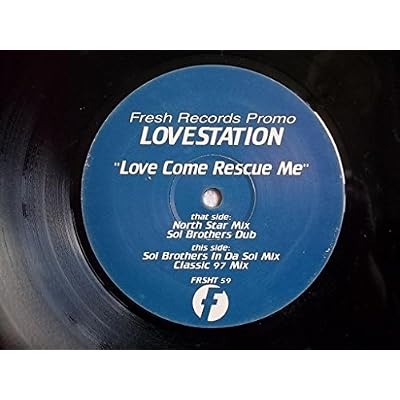 LOVESTATION ft LISA HUNT Love Come Rescue Me 12" promo vinyl