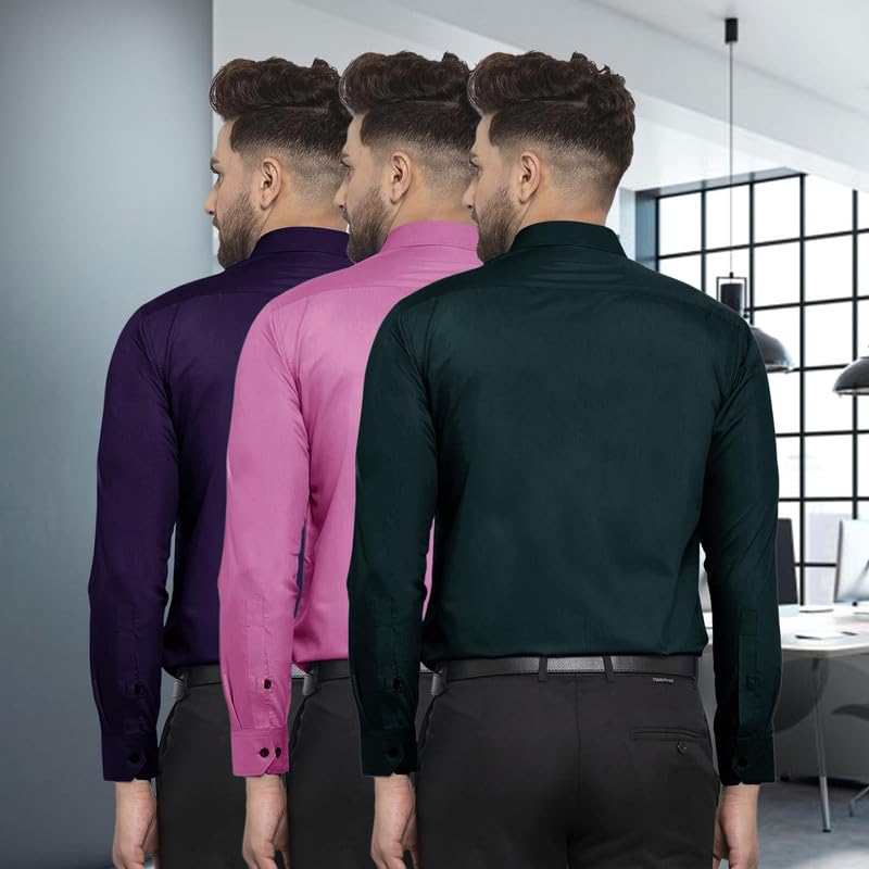 Image of Pinkmint Men Shirt, Cotton Blend, Regular Fit