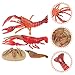 Lobster Toy Sea Animal Growth Toys Life Cycle of Crab Realistic Looking Crawfish Sea Marine Party Favors Toy for Cake Toppers Decoration