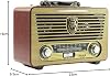 Meier M-115BT Rechargeable Nostalgic Bluetooth Speaker Fm Radio USB/SD/MP3