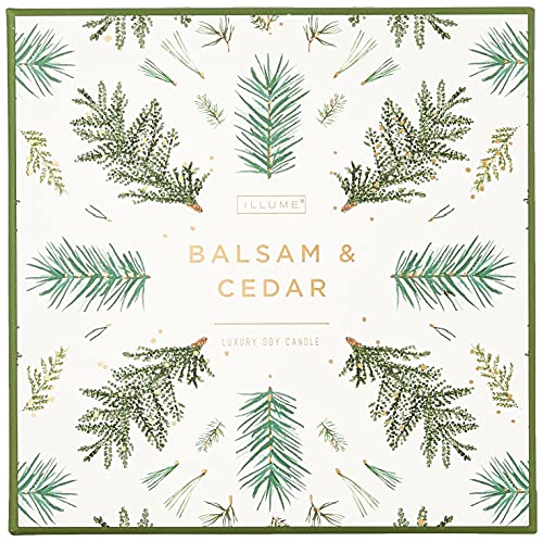 Illume Noble Holiday Balsam & Cedar Soy Candle, Large Mercury Glass #TOP1