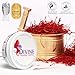 Saffron Threads - 100% Fresh, Pure Saffron from Afghanistan - Premium Award Winner Red Saffron Threads for Cooking Spanish Rice Paella & Risotto, Golden Milk, Tea & More - Divine Healing Saffron, 1g