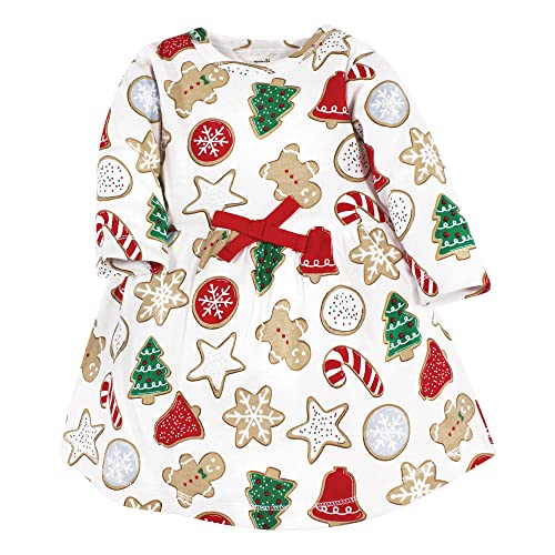 Touched By Nature Baby Girls Dresses Infant And Toddler Organic Cotton Short-Sleeve Long-Sleeve Christmas Cookies, 0-3 Months, Christmas Cookies, 0-3 Months Us #TOP2