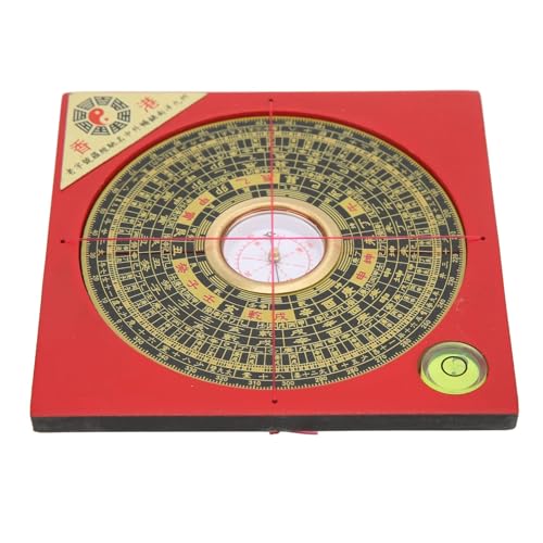 Brújula Feng Shui china Luo Pan de metal y plástico miniatura 2