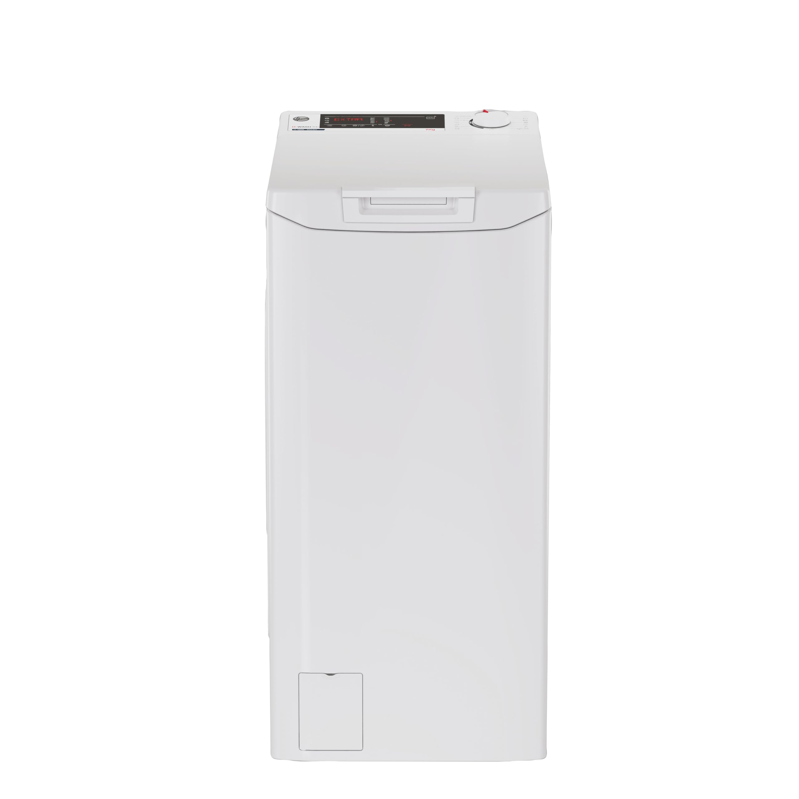 Hoover H-WASH 300 Lavatrice 7 Kg, Libera Installazione, Carica dall'Alto, Classe C, 1200 Giri, 16 programmi, App hOn, Intelligenza Artificiale, Vapore, AxLxP 86x41x60 cm, Bianca - THOSQ275D3-S