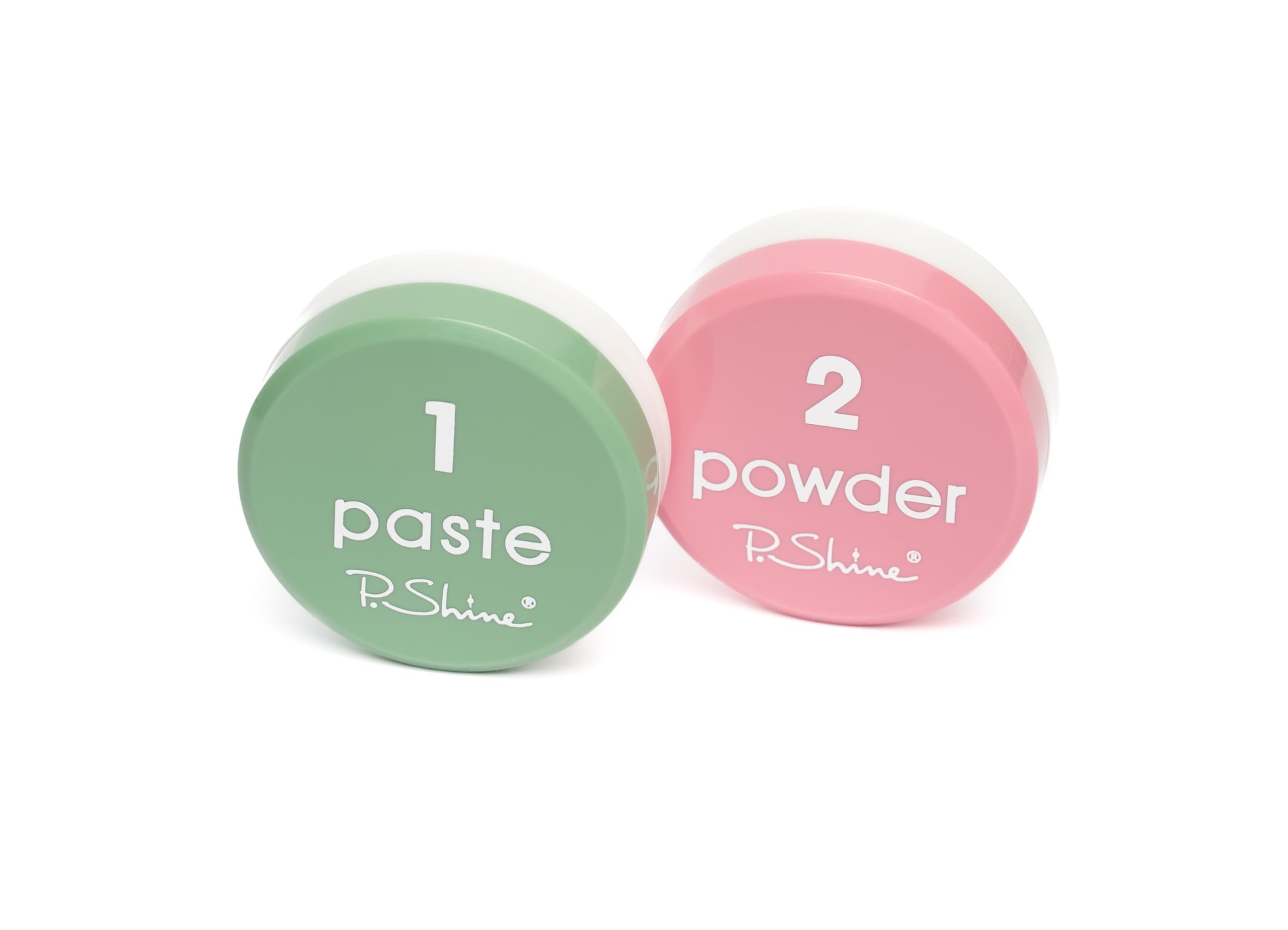 P.SHINE Juego de manicura japonesa profesional, kit de cuidado de uñas con pasta y polvo, acondicionador de uñas y brillo natural, juego completo con tampón y limas de uñas