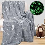Inhand Glow in The Dark Throw Blanket for Kids, Baby Soft Star Blankets for Teen Boys Girls, Childre