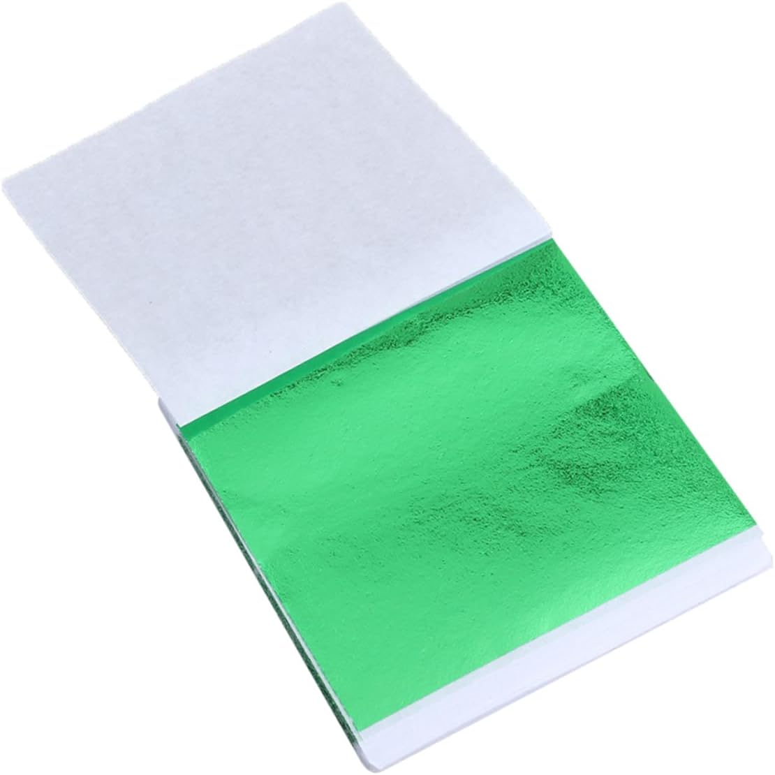 Angoily 50pcs Imitation Gold Leaf Sheets for Arts and Crafts 8x8.5cm Foil Paper in Colorful Variations for DIY Decorations Painting and Furniture Enhancement