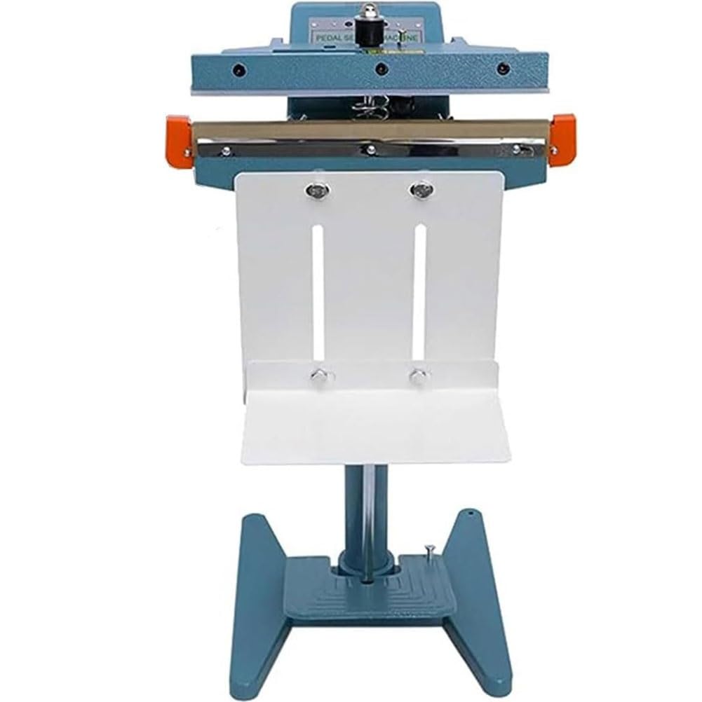 IUokLU Foot Pedal Impulse Sealer,Commercial Heat Bag Sealer Machine,Bag Sealing Closer W/8Mm Sealing Width,Double Side Heating,For Sealing Bag-450MM