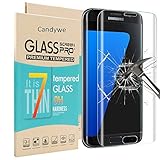 Samsung S7 Edge Screen Protector,Galaxy S7 Edge Galaxy S7 Edge,Candywe Ultra Film and Clear Screen Protector for Samsung S7 Edge Phone Tempered Glass