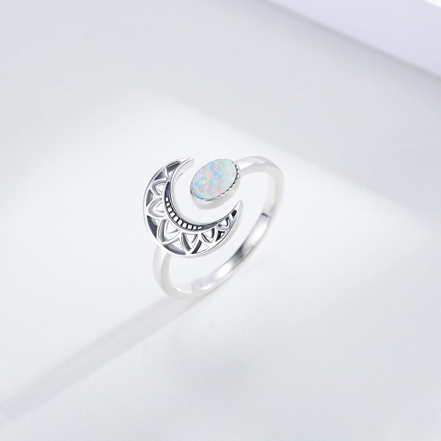 Cute Animals Ring 925 Sterling Silver Adjustable Ring Boho Jewelry Gifts for Women Men - Image 5