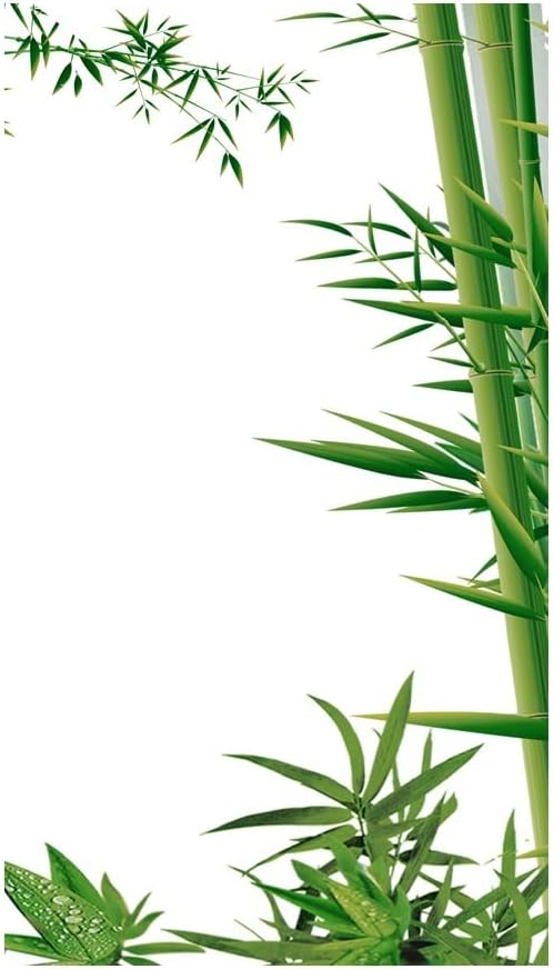 Window Film Decorative Windows Film Privacy Green Plants Stained Glass Window Stickers No Glue Static Cling Frosted Window Cling Decorative Window Film(70x120cm)